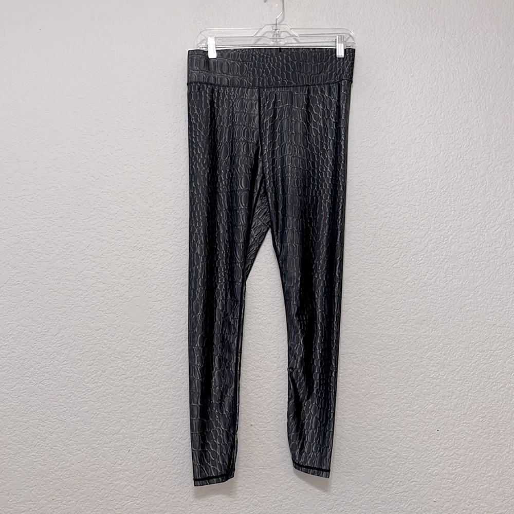 Terez Alligator Snakeskin Print Leggings